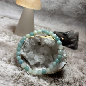 Armband - amazoniet kogel 6 mm