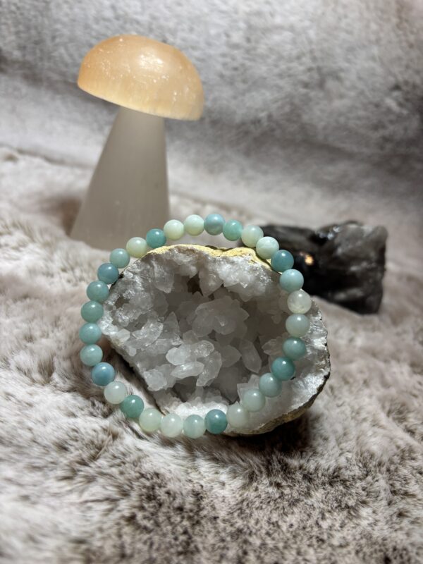 Armband - amazoniet kogel 6 mm