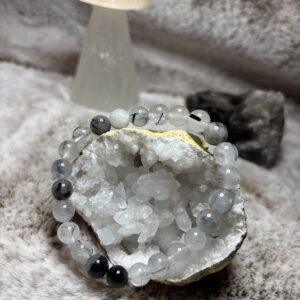 Armband - toermalijnkwarts kogel 8 mm