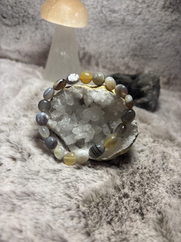 Armband - Botswana agaat getrommeld 8-10 mm