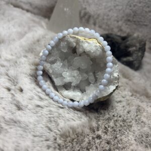 Armband - Chalcedoon kogel 4 mm