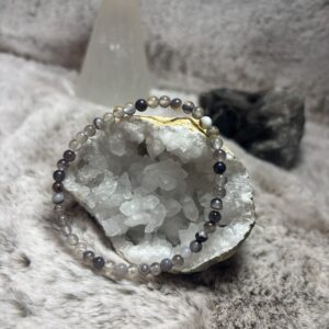 Armband - Botswana agaat kogel 4 mm