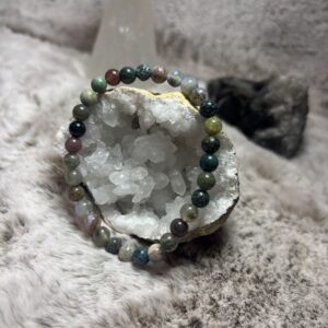 Armband - India agaat kogel 6 mm