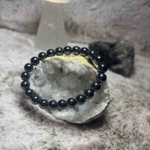 Armband - hematiet kogel 8 mm