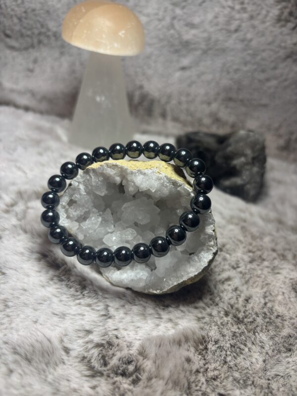 Armband - hematiet kogel 8 mm