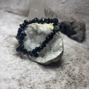 Armband - zwarte onyx split