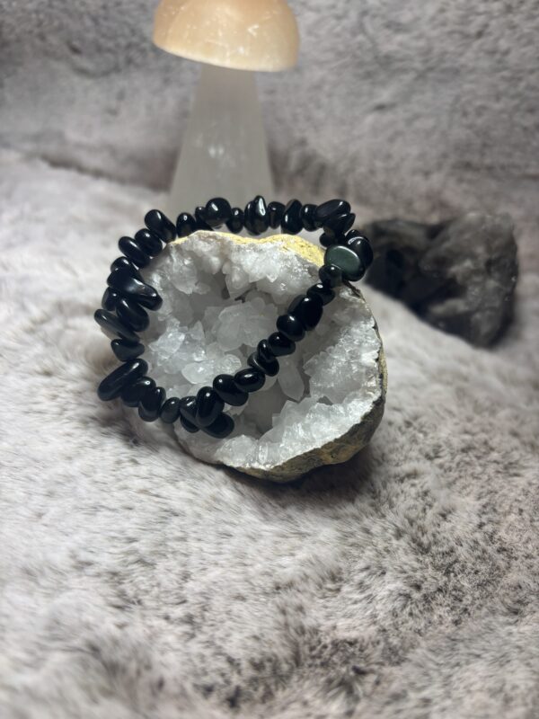 Armband - zwarte onyx split